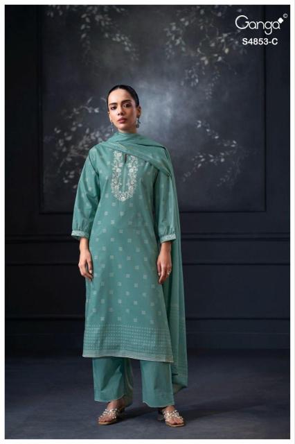 Ganga lirien 4853 textiles wholesale dress material bengaluru karnataka